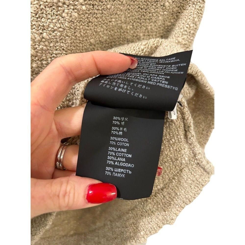 Prada PRADA Boucle Drawstring Mini Dress NWT S Oatmeal Authentic Size S / US 4 / IT 40 - 8 Thumbnail