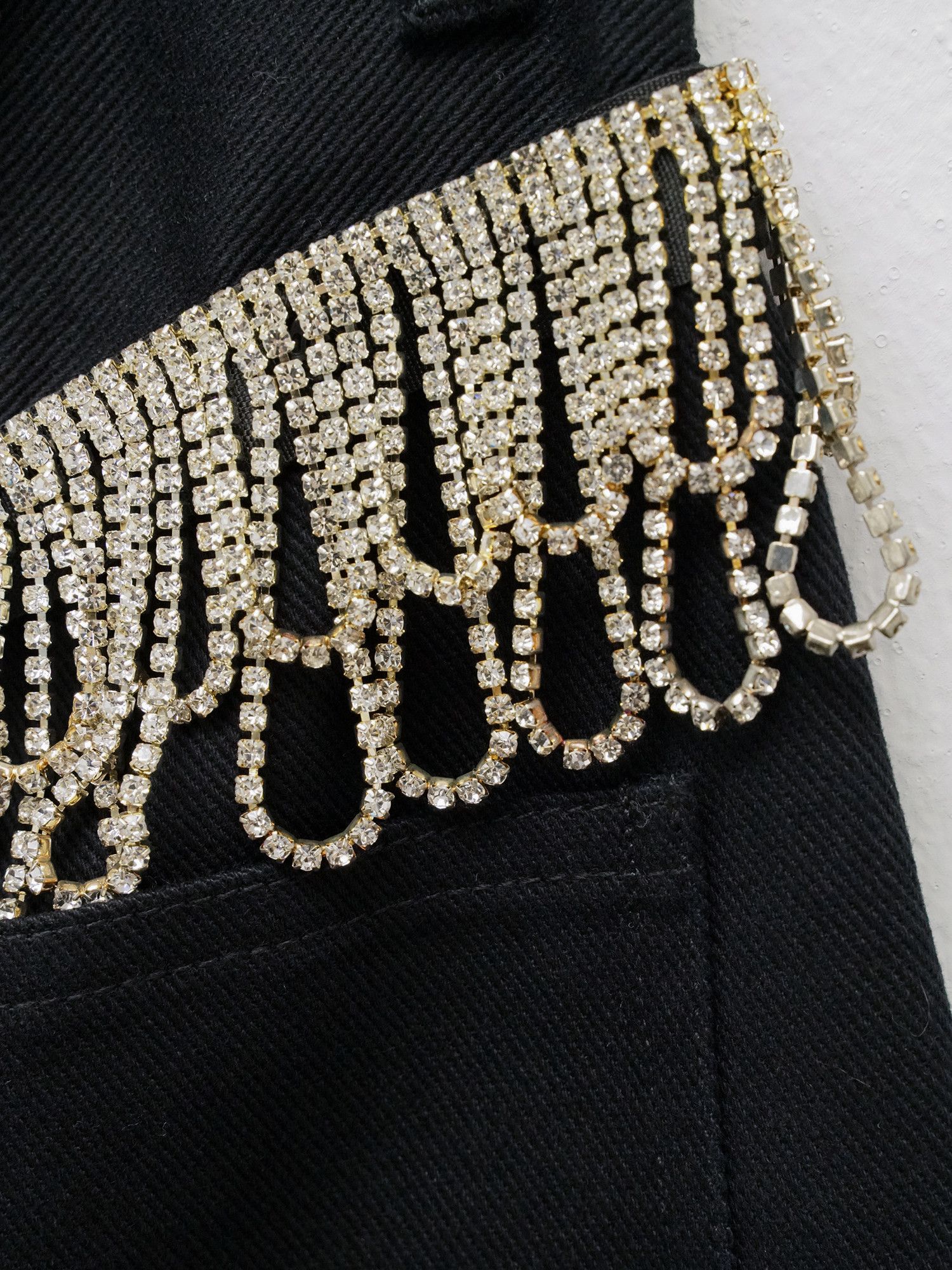 ROTATE ROTATE Womens Crystal-Embellished Pants Size 26" / US 2 / IT 38 - 5 Thumbnail