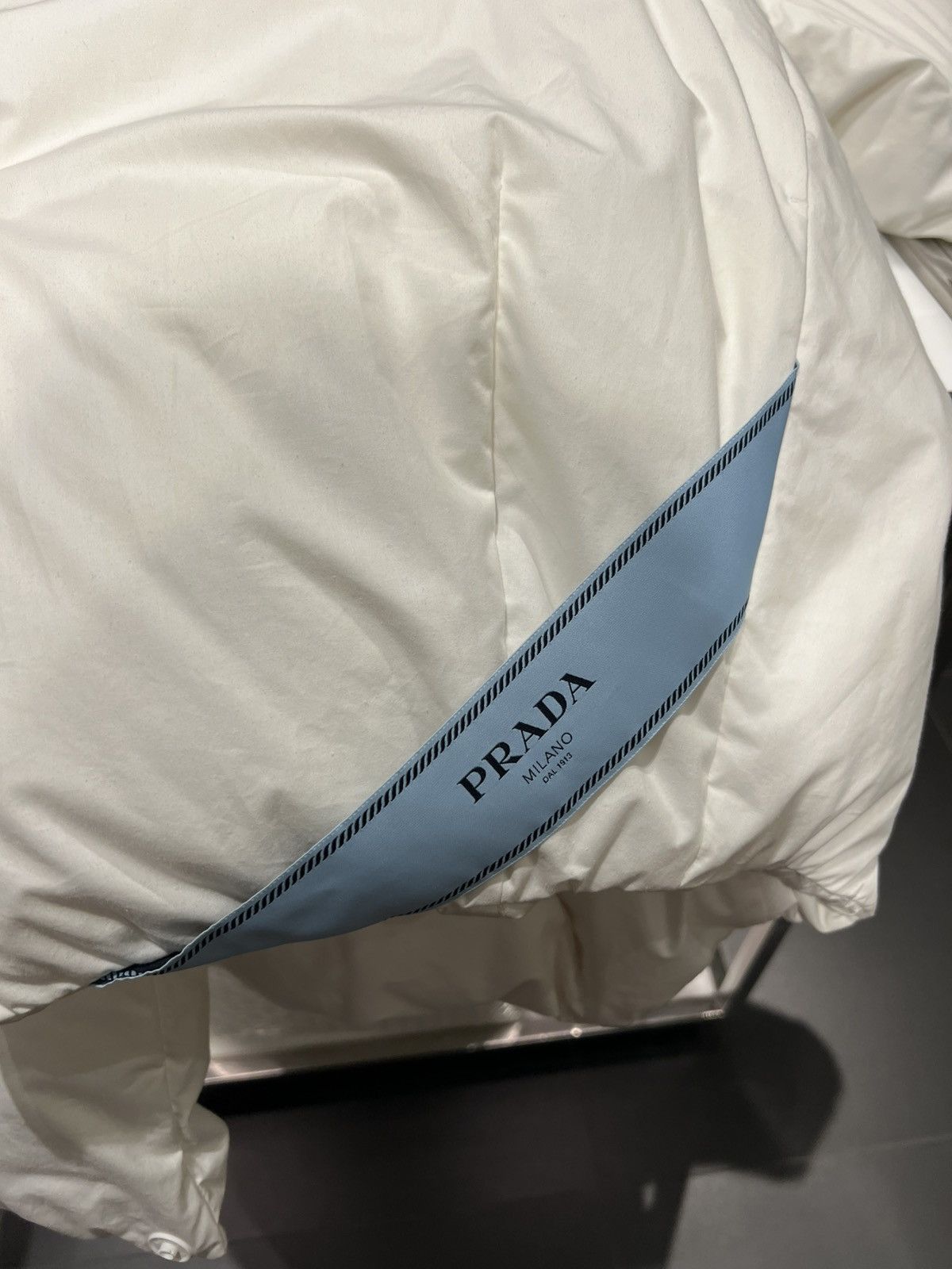 Prada $3.3K VALUE RUNWAY Down Jacket in white Size US XL / EU 56 / 4 - 8 Thumbnail