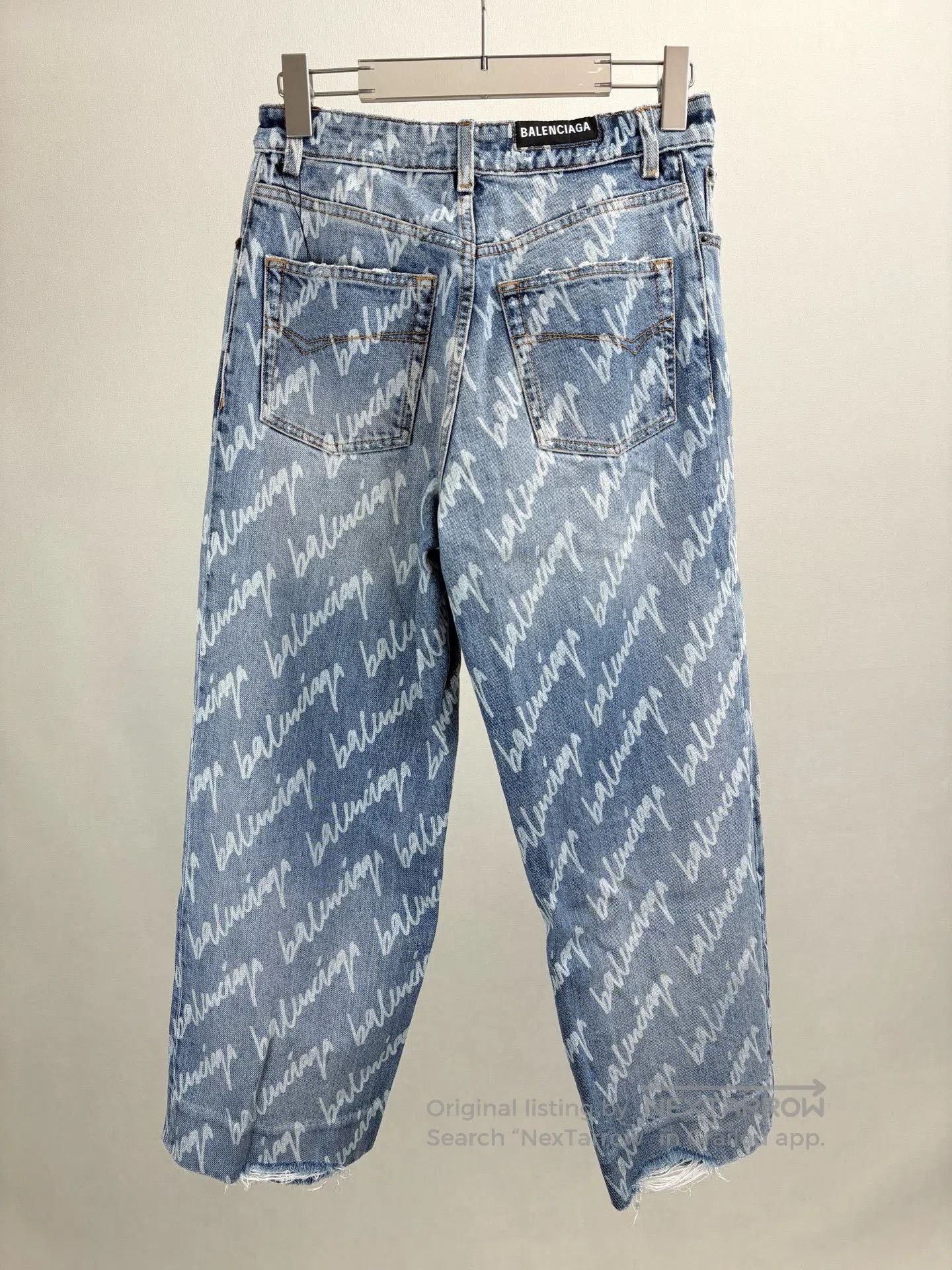 Balenciaga Balenciaga Logo Washed Jeans. Size 28" / US 6 / IT 42 - 2 Thumbnail