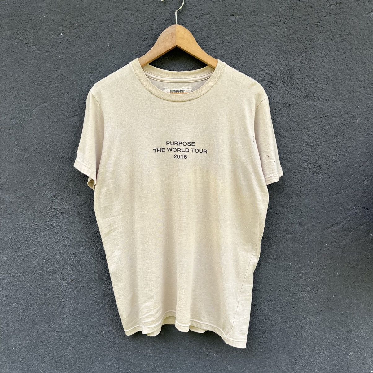 Justin Bieber Thrashed Faded Justin Bieber Purpose Tour Tee Size US S / EU 44-46 / 1 - 4 Thumbnail