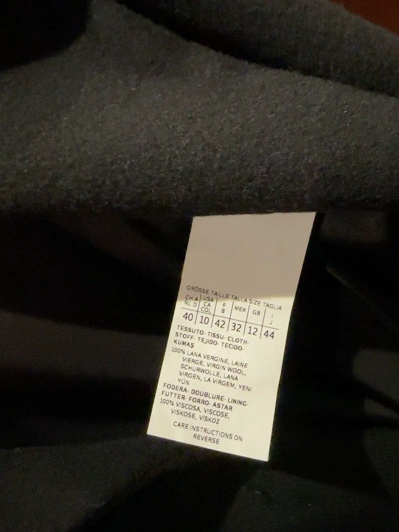 Max Mara Max Mara Studio Bathrobe Black Wool Coat Size S / US 4 / IT 40 - 6 Thumbnail