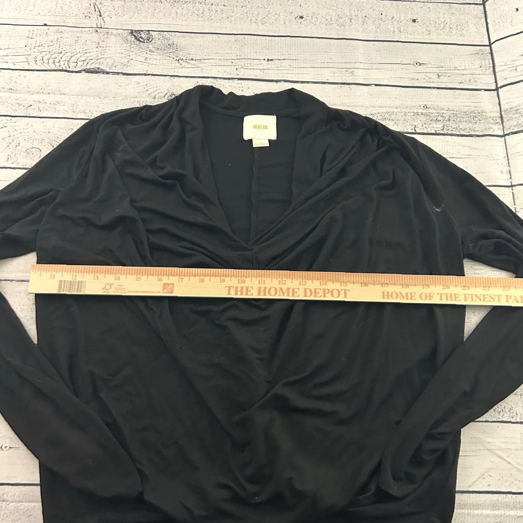 Vintage Maeve Women's Blouse Long Sleeve Black S Small Anthropologie Shirt Size S / US 4 / IT 40 - 4 Thumbnail