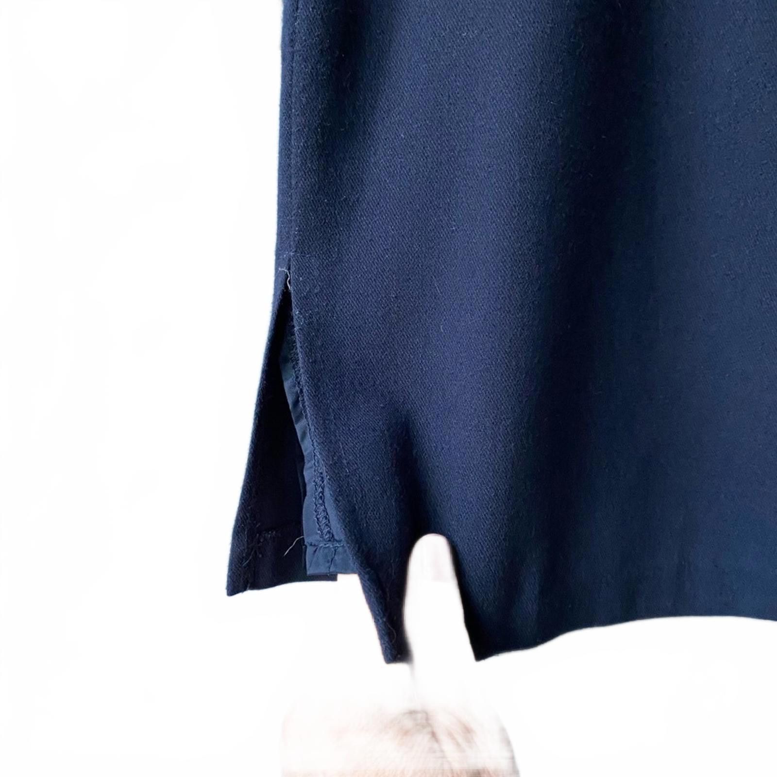 Other Vintage Paul Harris Navy Pencil Skirt Size 6 Small Classic Size 28" / US 6 / IT 42 - 4 Thumbnail