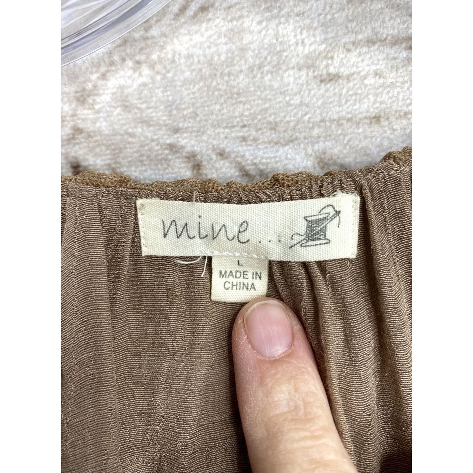 Etro Mine Womens Top L Brown Lace Trim Peplum Boho Coquette Retro Y2K Shirt Girls Ladies Brown Lace Trim Peplum Top Size L / US 10 / IT 46 - 5 Thumbnail