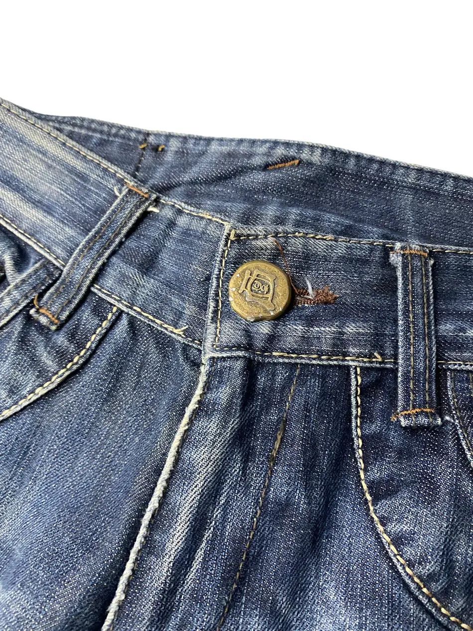 Japanese Brand Authentic Flared Seawash Straight Cut Jeans Denim Size US 32 / EU 48 - 12 Thumbnail
