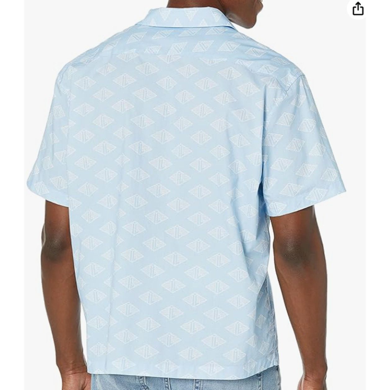 Lacoste Lacoste Men's Short Sleeve Relaxed Fit Button Down Shirt M/L Size US M / EU 48-50 / 2 - 3 Thumbnail