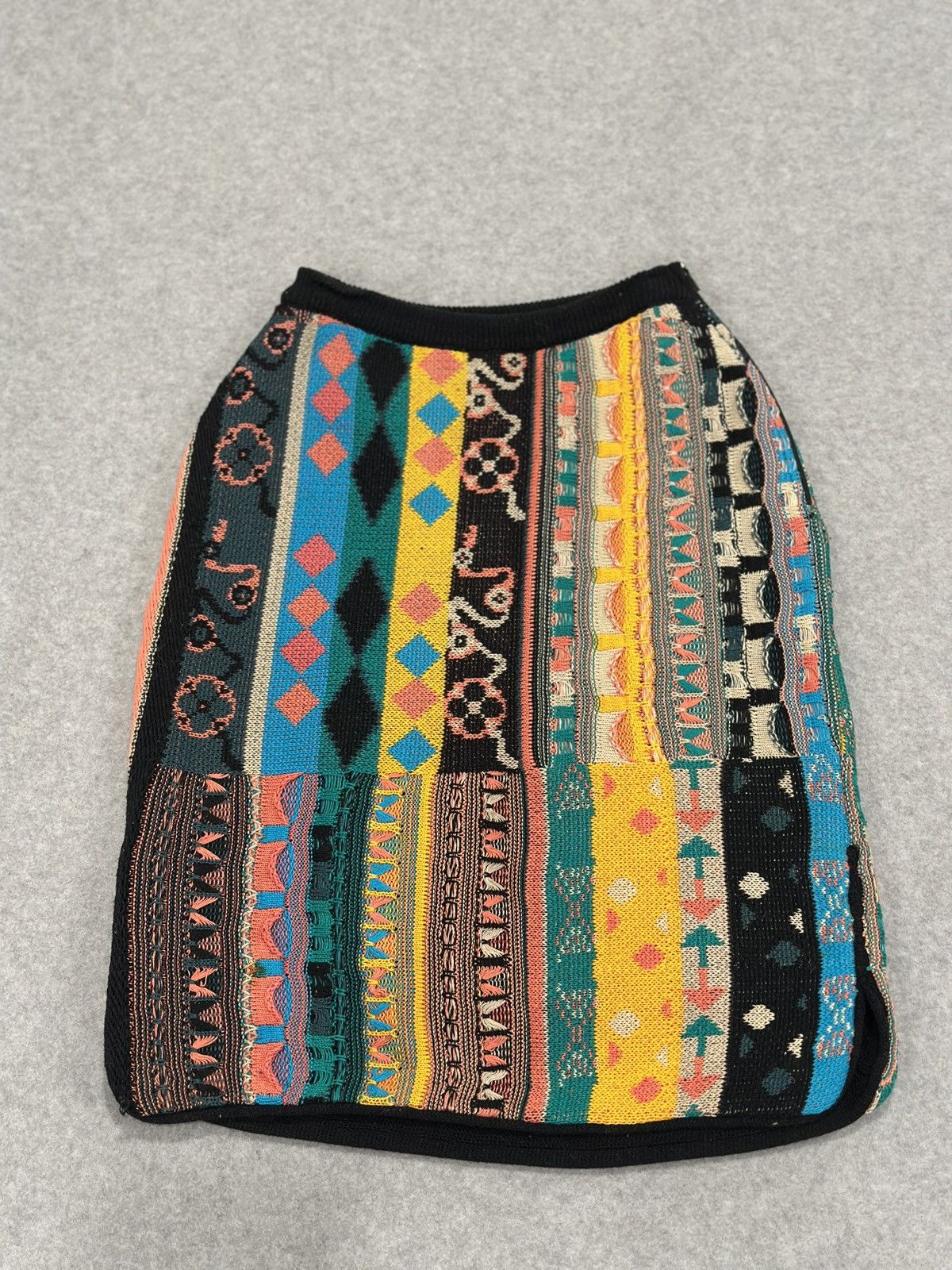 Coogi ARCHIVAL COOGI Australia 3D Knit Wool Skirt - RARE 90s Size 27" / US 4 / IT 40 - 3 Thumbnail
