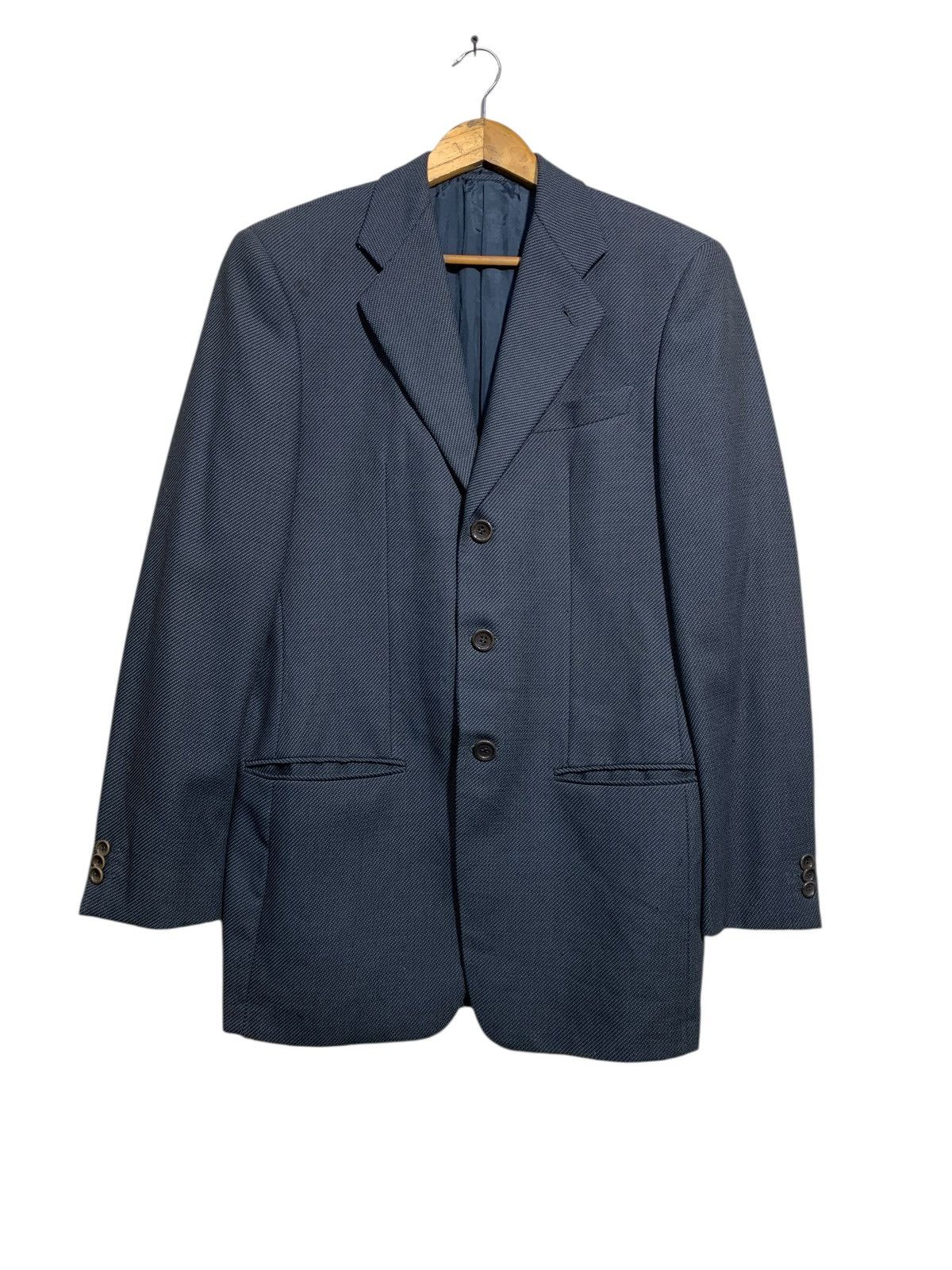 Armani Collezioni × Giorgio Armani 🔥ARMANI COLLEZIONI WOOL MEN COAT JACKETS Size US M / EU 48-50 / 2 - 1 Thumbnail