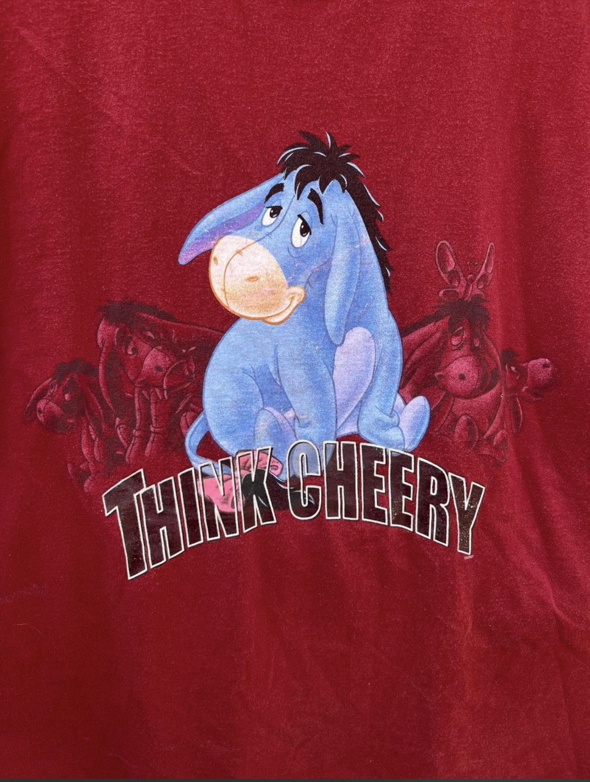 Disney Vintage 90s Disney "Think Cheery" Eeyore Tee I XXL Size US XXL / EU 58 / 5 - 6 Thumbnail