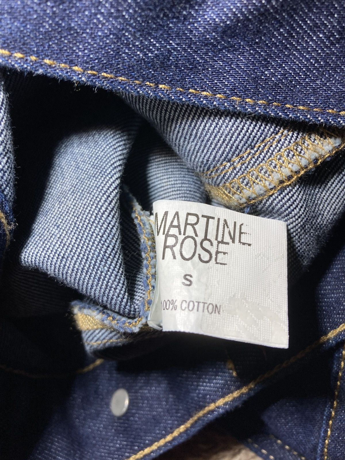 Martine Rose 2012 Martine Rose Oversized Type 3 Denim Jacket Indigo 2010s Size US S / EU 44-46 / 1 - 8 Thumbnail