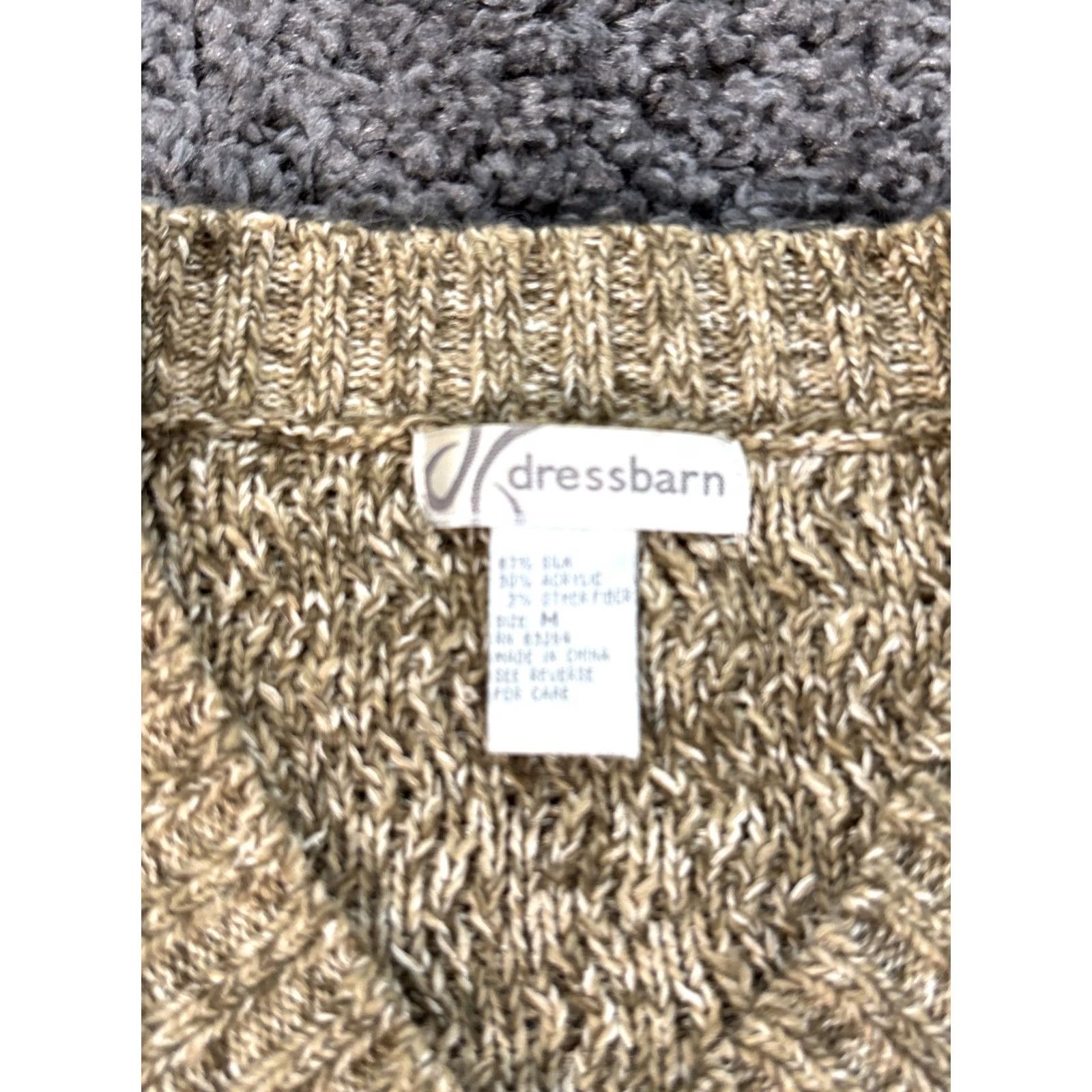 Vintage VINTAGE Dressbarn Sweater Dressbarn Women Medium Brown Cable-Knit Fisherman 90s Pullover Mens? Size M / US 6-8 / IT 42-44 - 4 Thumbnail