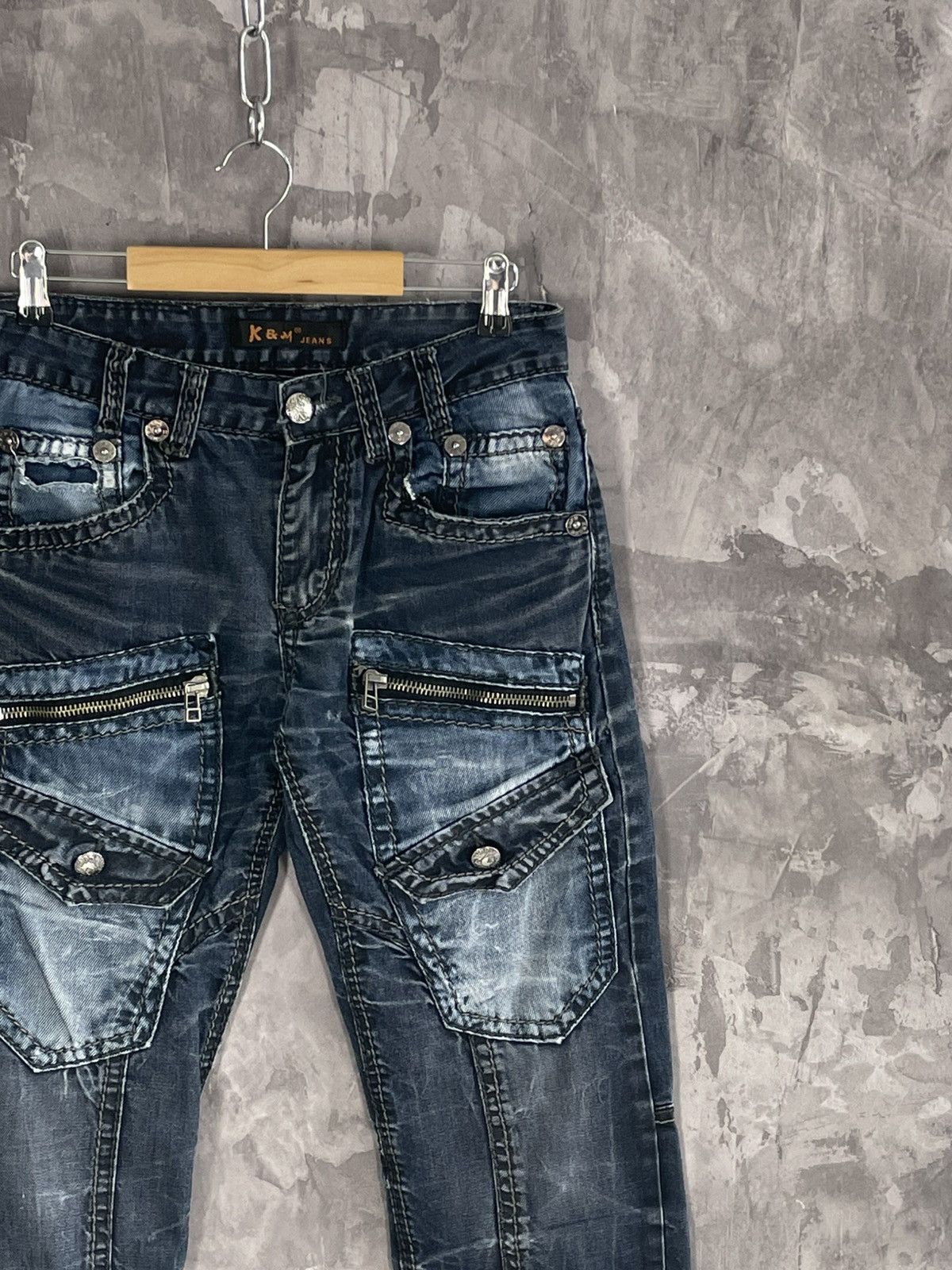 Japanese Brand × Vintage Vintage Kosmo Lupo K&M Y2K Glamour jeans denim swag drip y2k Size US 30 / EU 46 - 5 Thumbnail