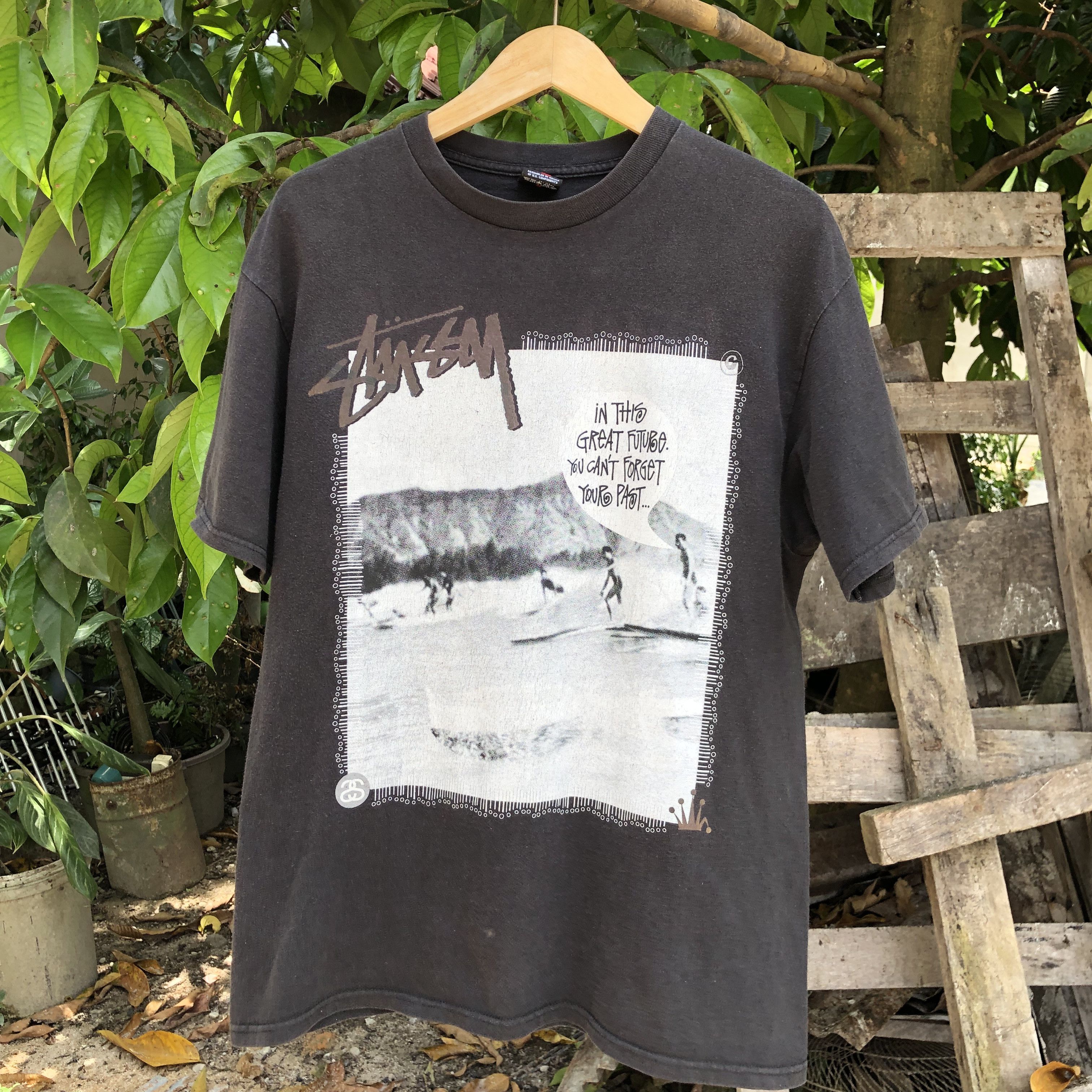 Stussy × Vintage Vintage Stussy photo tee Size US L / EU 52-54 / 3 - 8 Thumbnail
