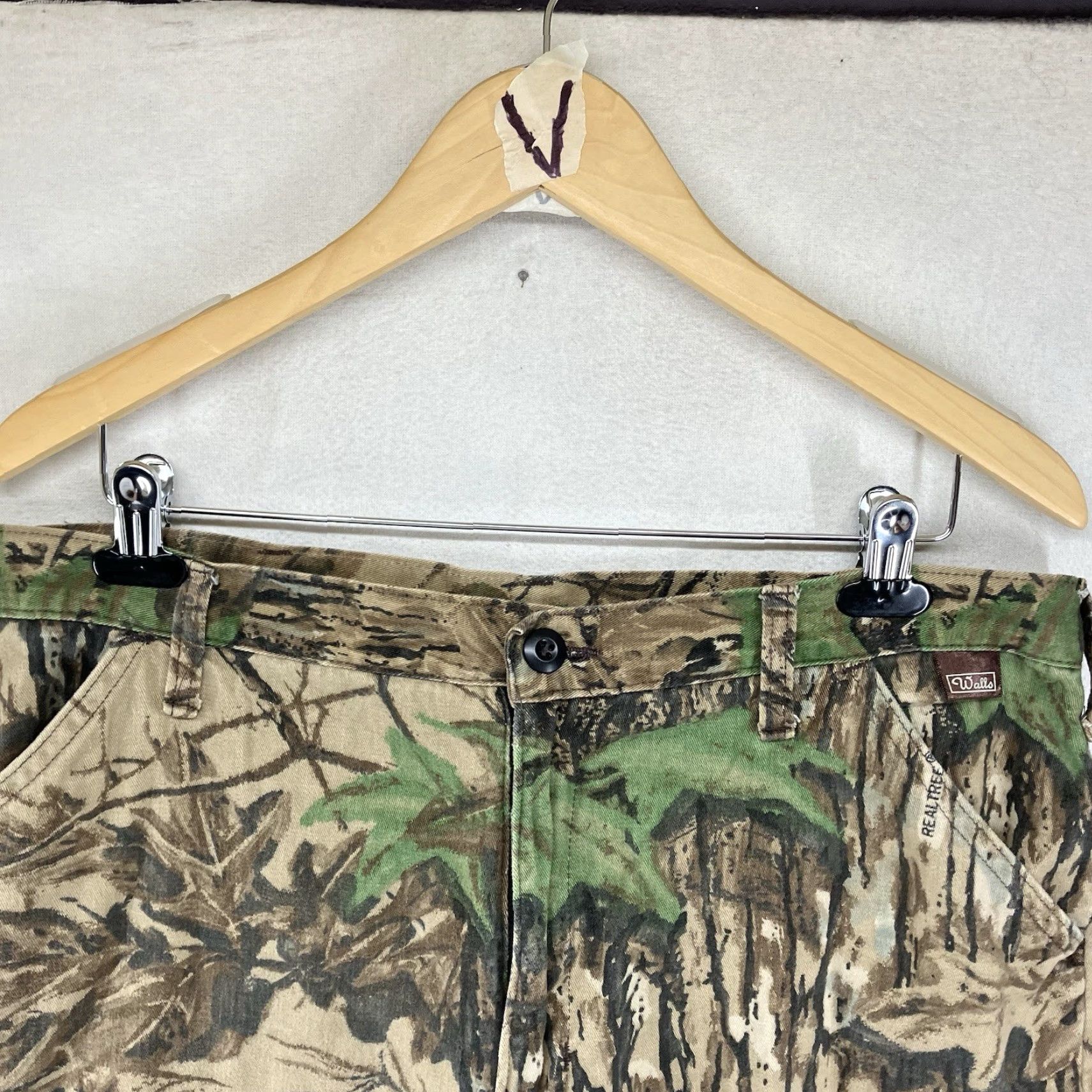 Walls VINTAGE Walls Camo Pants Large 38x25.5 Camouflage Cargo Adjustable Waist Mens Size US 33 - 5 Thumbnail