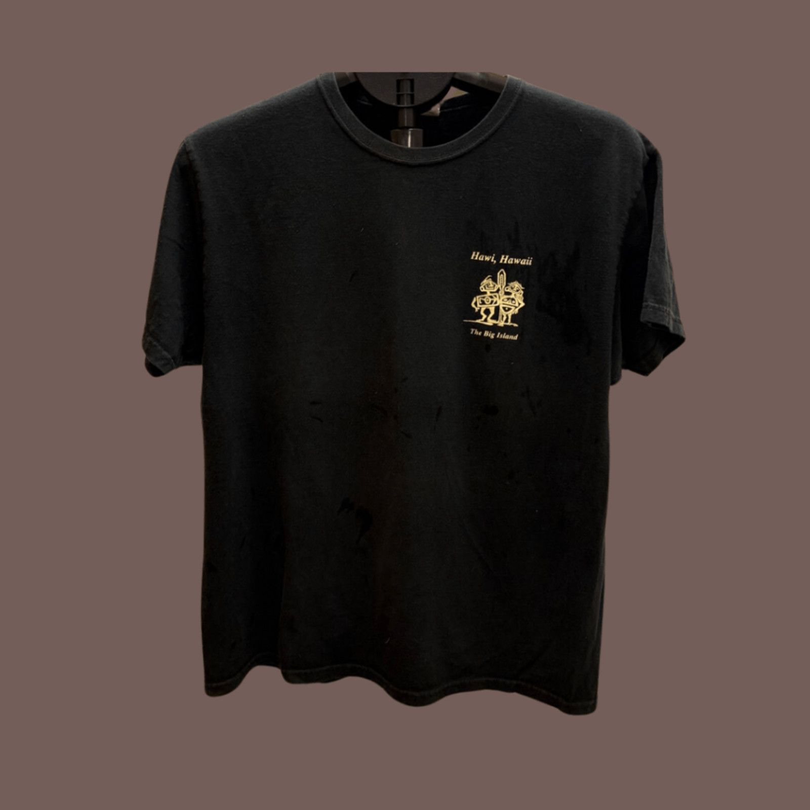 Hanes VTG Hawaii Tee | Bamboo Restaurant Black | 90s Touristcore Size L / US 10 / IT 46 - 1 Thumbnail