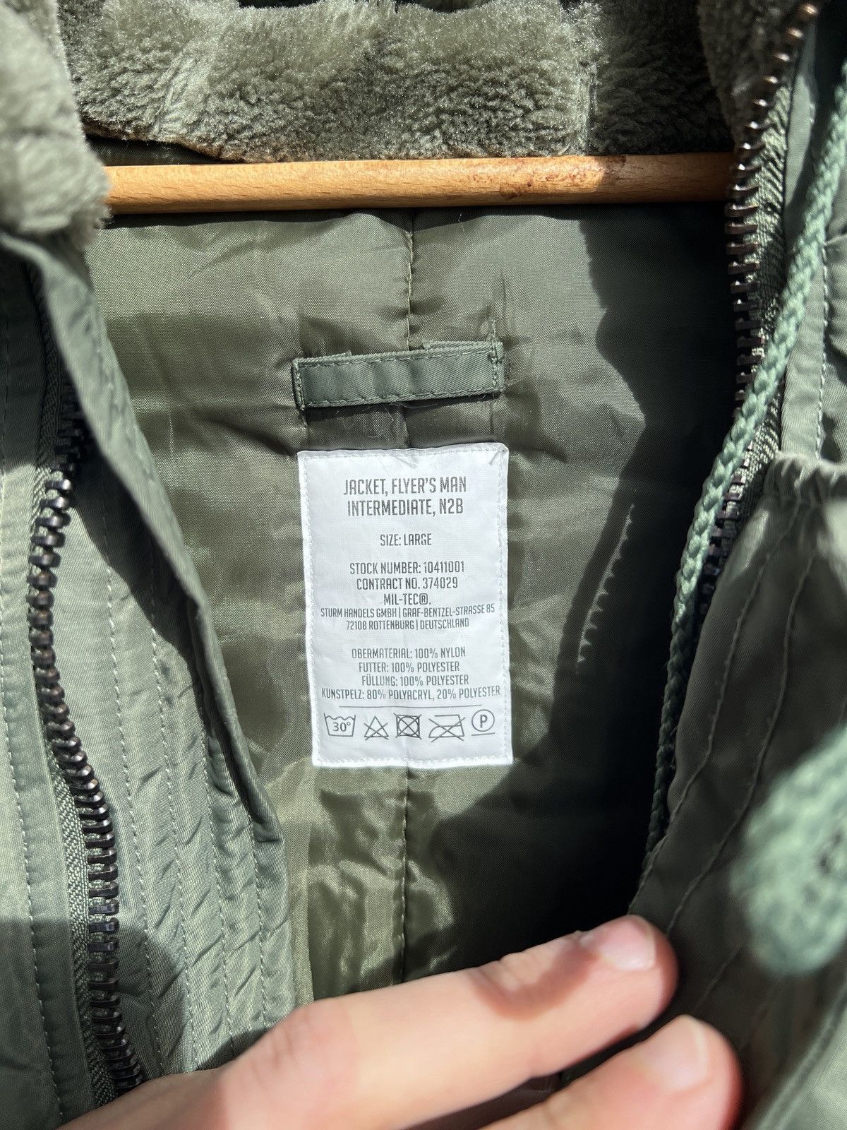 MIL-TEC N2B Flight Jacket L Size US L / EU 52-54 / 3 - 8 Thumbnail