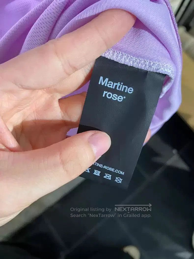 Martine Rose Martine rose pink-purple double-split shirt short-sleeved T Size US XS / EU 42 / 0 - 9 Thumbnail
