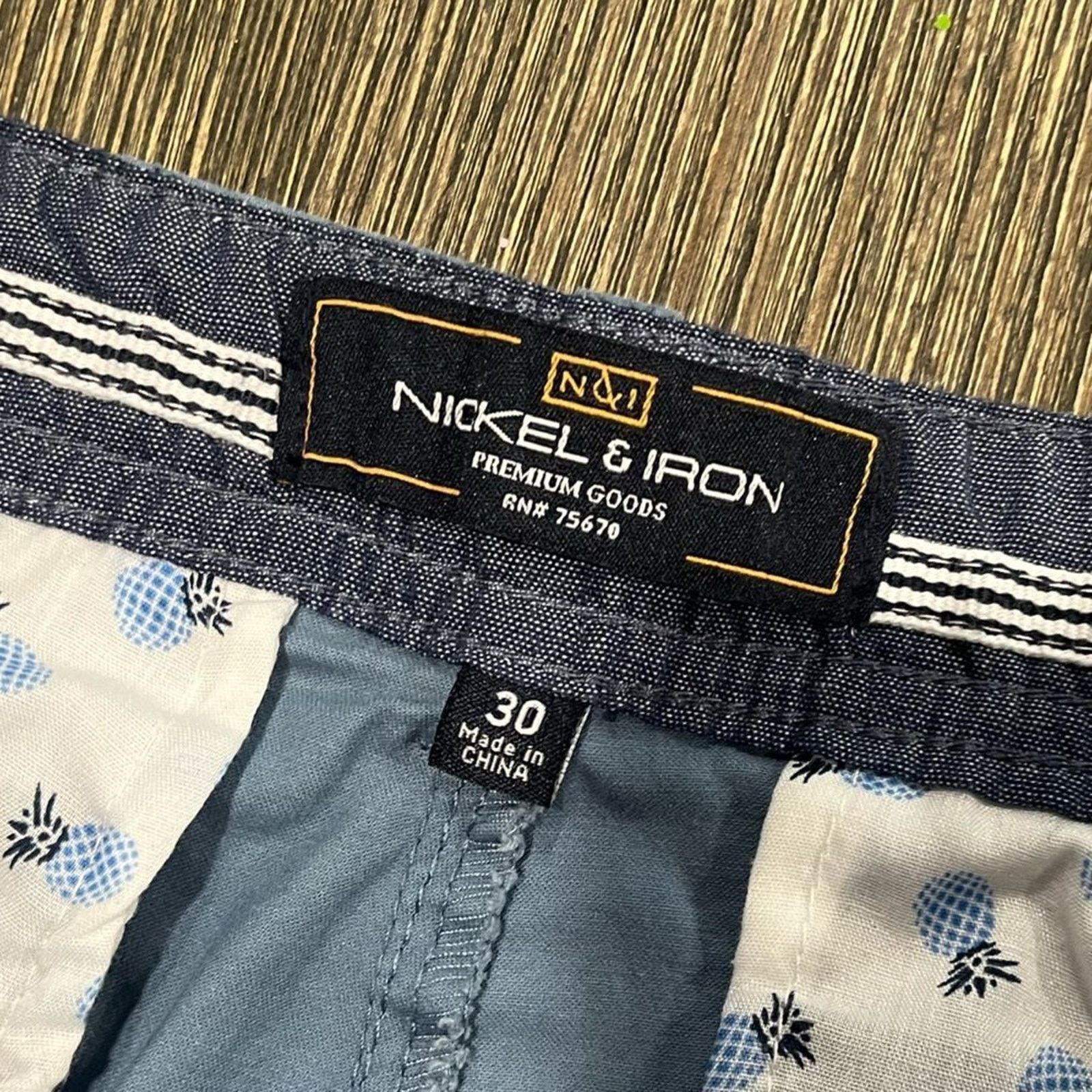 Vintage Nickel & Iron Mens Classic Fit Chino Shorts Mid Rise 30 Size US 30 / EU 46 - 5 Thumbnail
