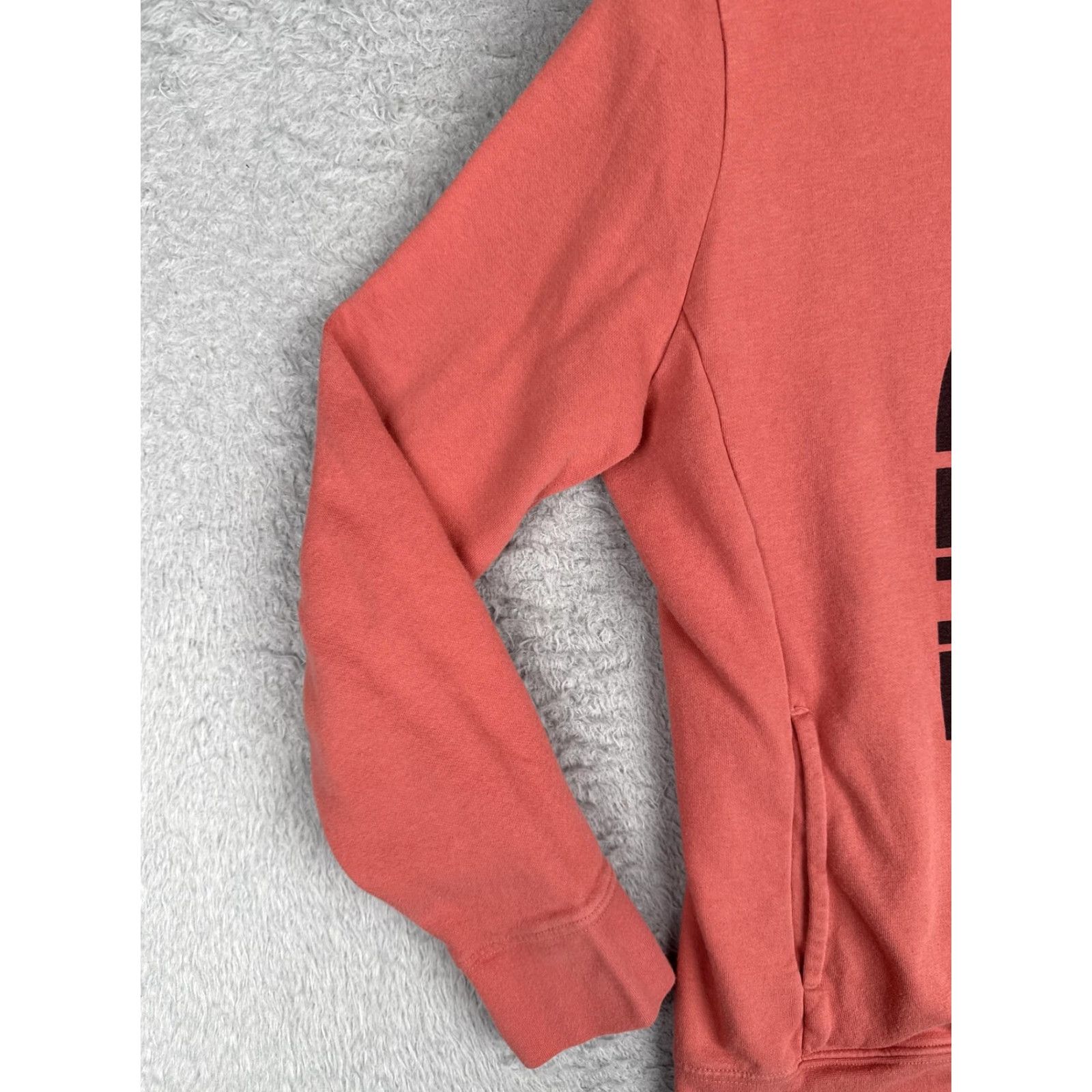 The North Face The North Face Hoodie Womens Large Pink Vertical Logo Fleece Sweatshirt Hike Size L / US 10 / IT 46 - 3 Thumbnail