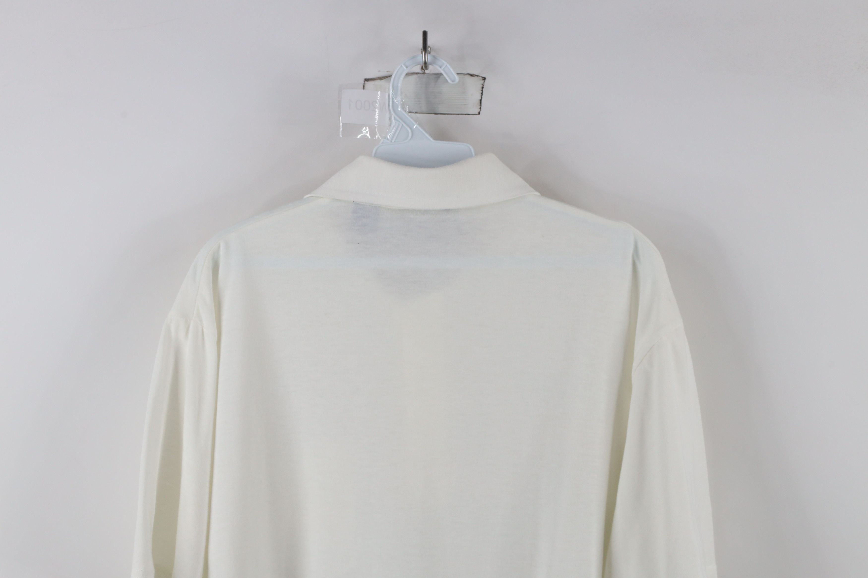 Vintage Vintage 90s Streetwear Knit Collared Golf Polo Shirt White Size US L / EU 52-54 / 3 - 10 Thumbnail