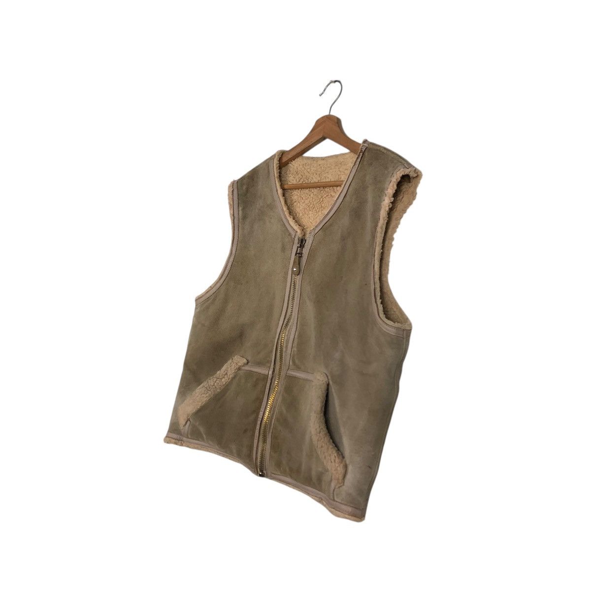 Japanese Brand 🔥VINTAGE GENUINE LEATHER TANK TOP SLEEVELESS NEXT STAGE Size US S / EU 44-46 / 1 - 4 Thumbnail