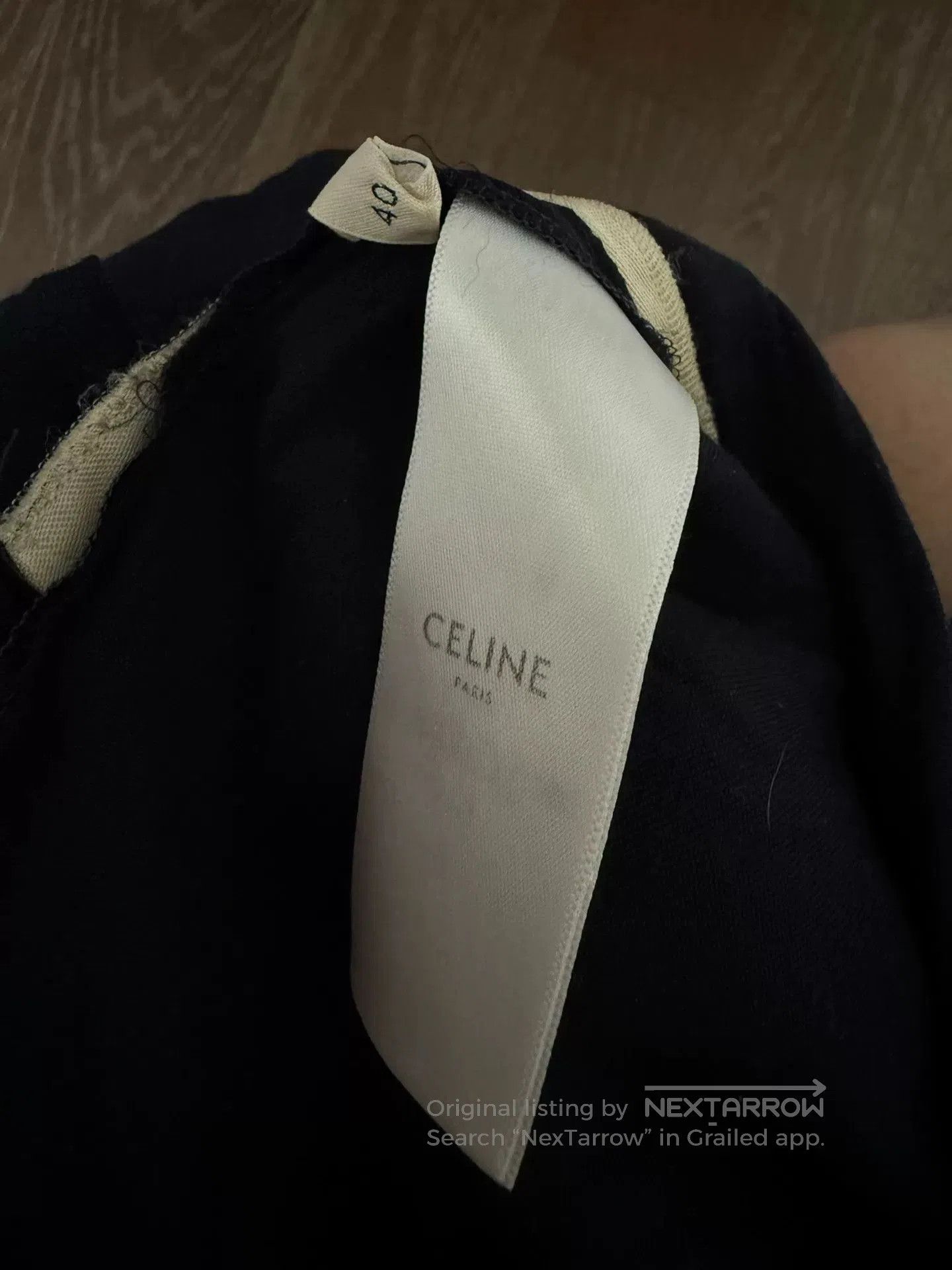 Celine Celine Satin Logo Long Pants Size 40. Size 39" - 3 Thumbnail