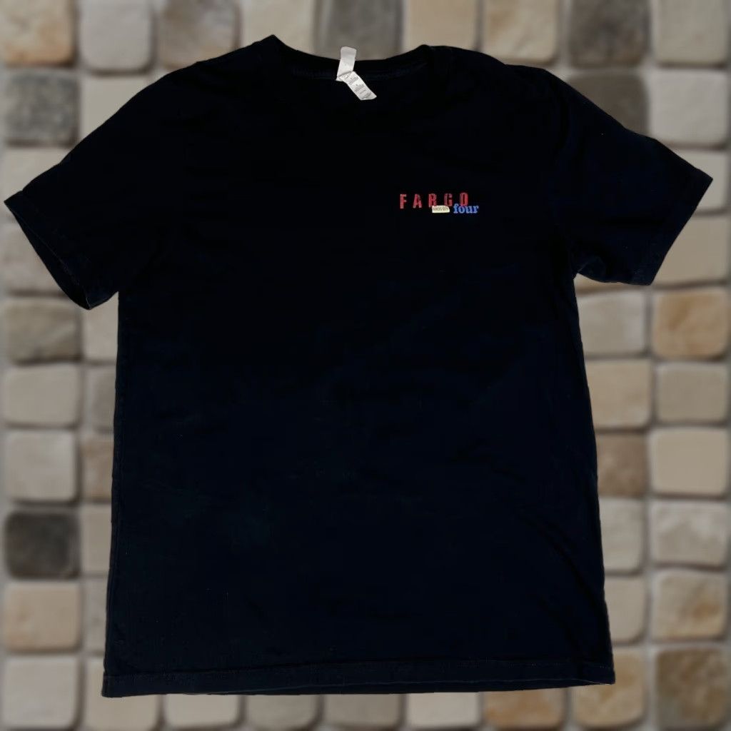 Vintage Canvas Men’s TV Series Promo T-Shirt Kansas City 2014 Fargo Four Double-Sided Sz L Black Cotton Short Sleeve Crew Neck Shirts Mens Size US L / EU 52-54 / 3 - 1 Thumbnail