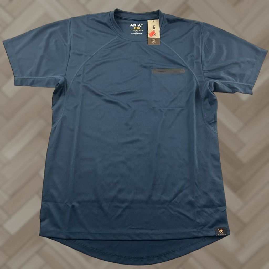 Ariat Ariat Rebar Short Sleeve Polar Elite T Shirt Men S Blue Mens Shirt 90s? Size US S / EU 44-46 / 1 - 1 Thumbnail