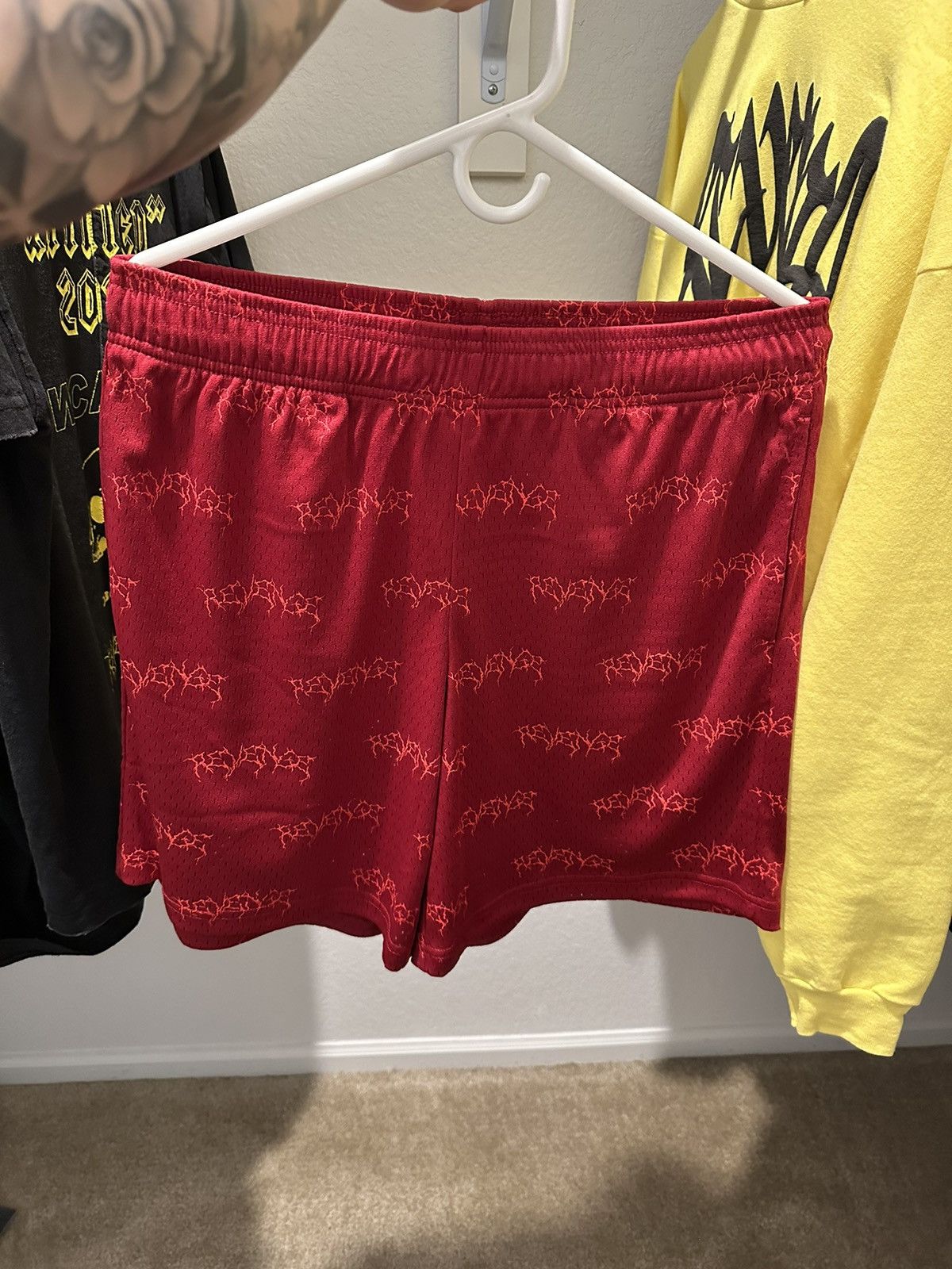 image of Revenge “Massacre Shorts 2024” Red ( Medium ), Men's (Size 31)