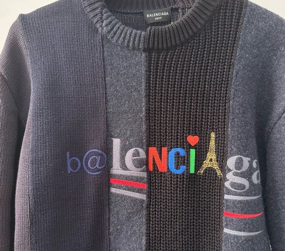 Balenciaga BALENCIAGA SS21 Damaged Splicing Logo Round N 2412-Nextarrow Size US XS / EU 42 / 0 - 3 Thumbnail