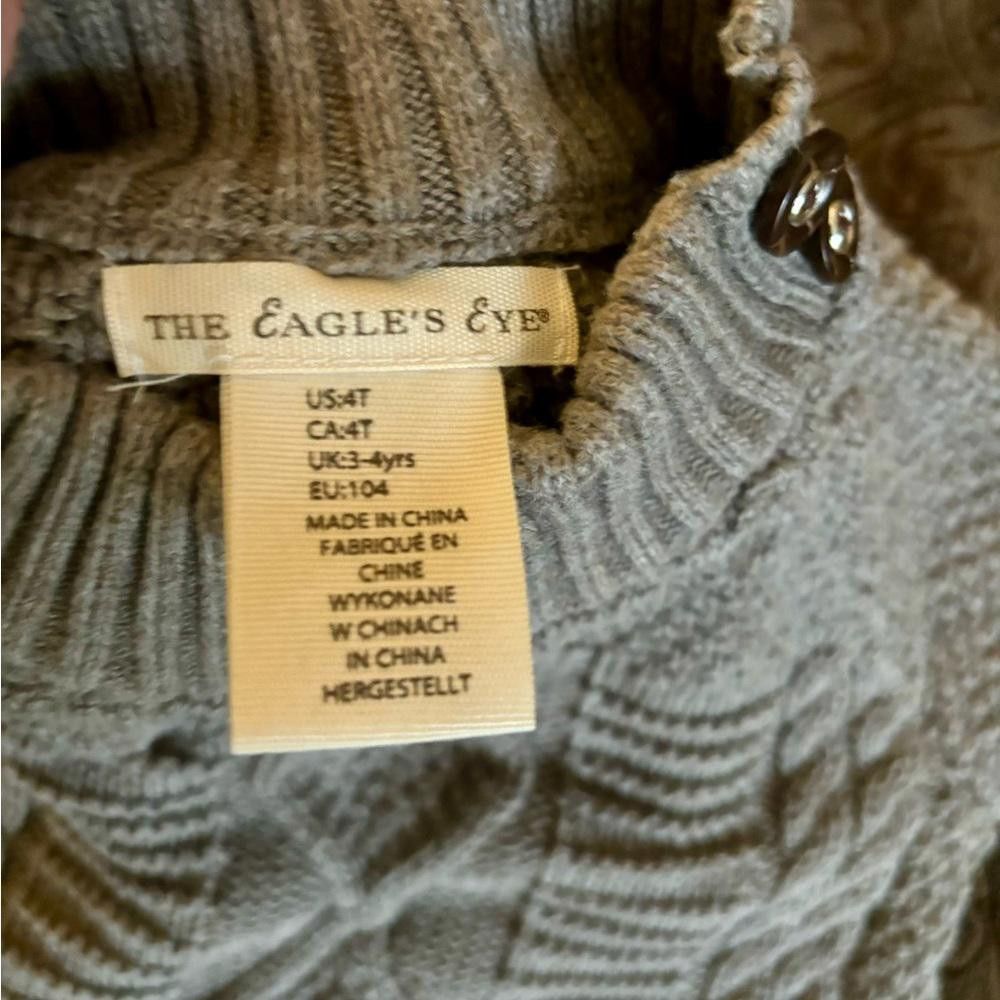 Designer The Eagle’s Eye Gray Knit Sweater Dress - 4T Size XXS / US 00 / IT 34 - 3 Thumbnail