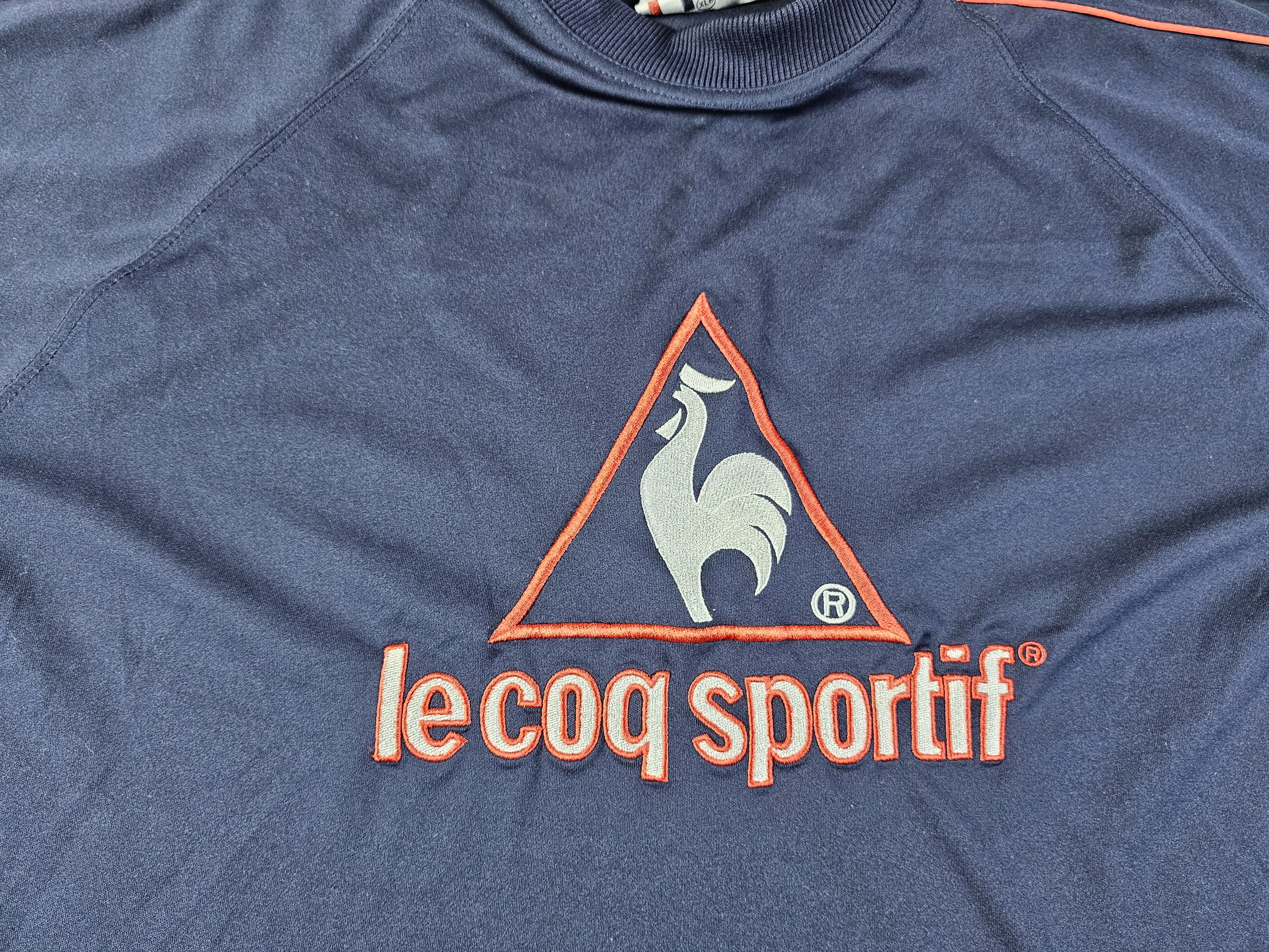 Le Coq Sportif Vintage Le Coq Sportif Jersey Navy XLB Retro 90s Soccer Top Size US XL / EU 56 / 4 - 2 Thumbnail