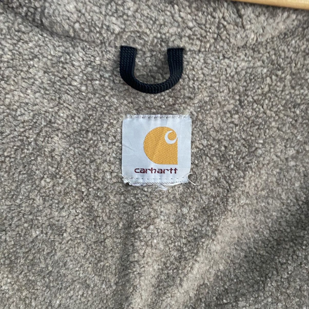 Carhartt Vintage Carhartt J141 Sherpa Lined Hooded Jacket Maroon Size US XXL / EU 58 / 5 - 16 Thumbnail
