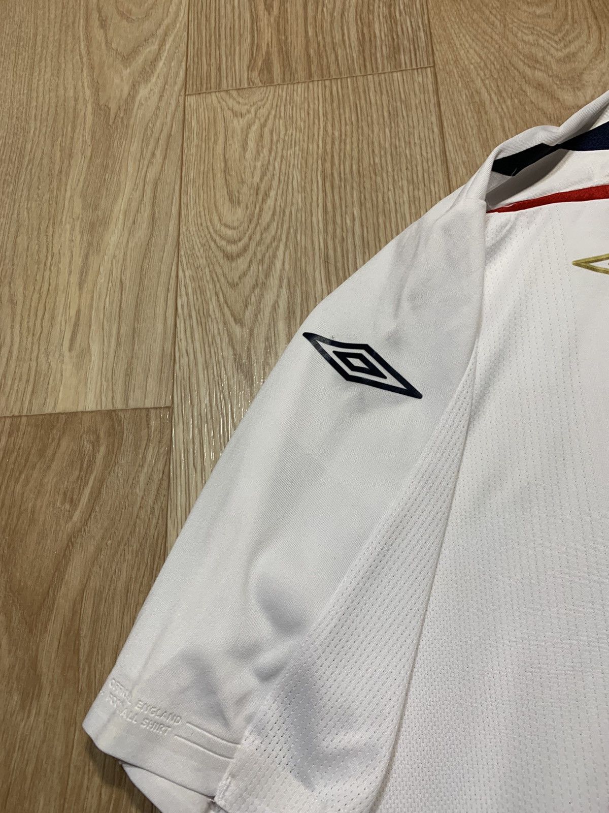 Umbro Vintage 2007-2009 Umbro England Soccer Jersey T-Shirt Size US XXL / EU 58 / 5 - 6 Thumbnail