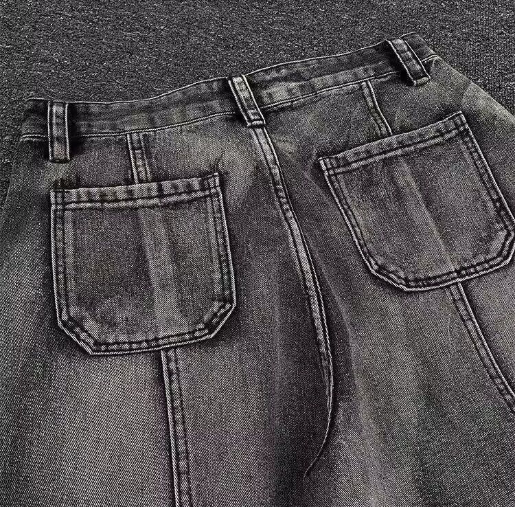 Japanese Brand × Jean Multi-pocket Bottom Belt Wide Leg Denim Jean Size US 32 / EU 48 - 8 Thumbnail