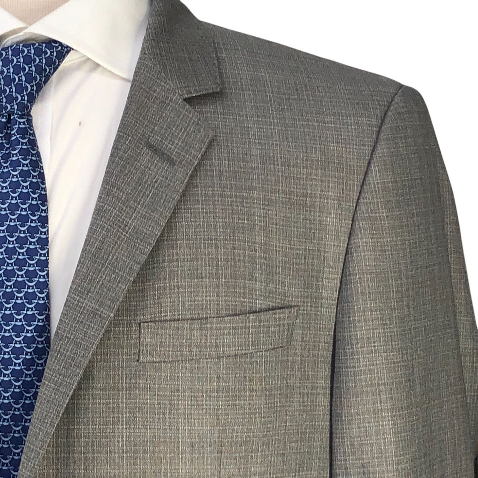 Hugo Boss Hugo Boss Sz 40R Sport Coat Hutch3 Guabello Super 120s Gray Size 40R - 4 Thumbnail