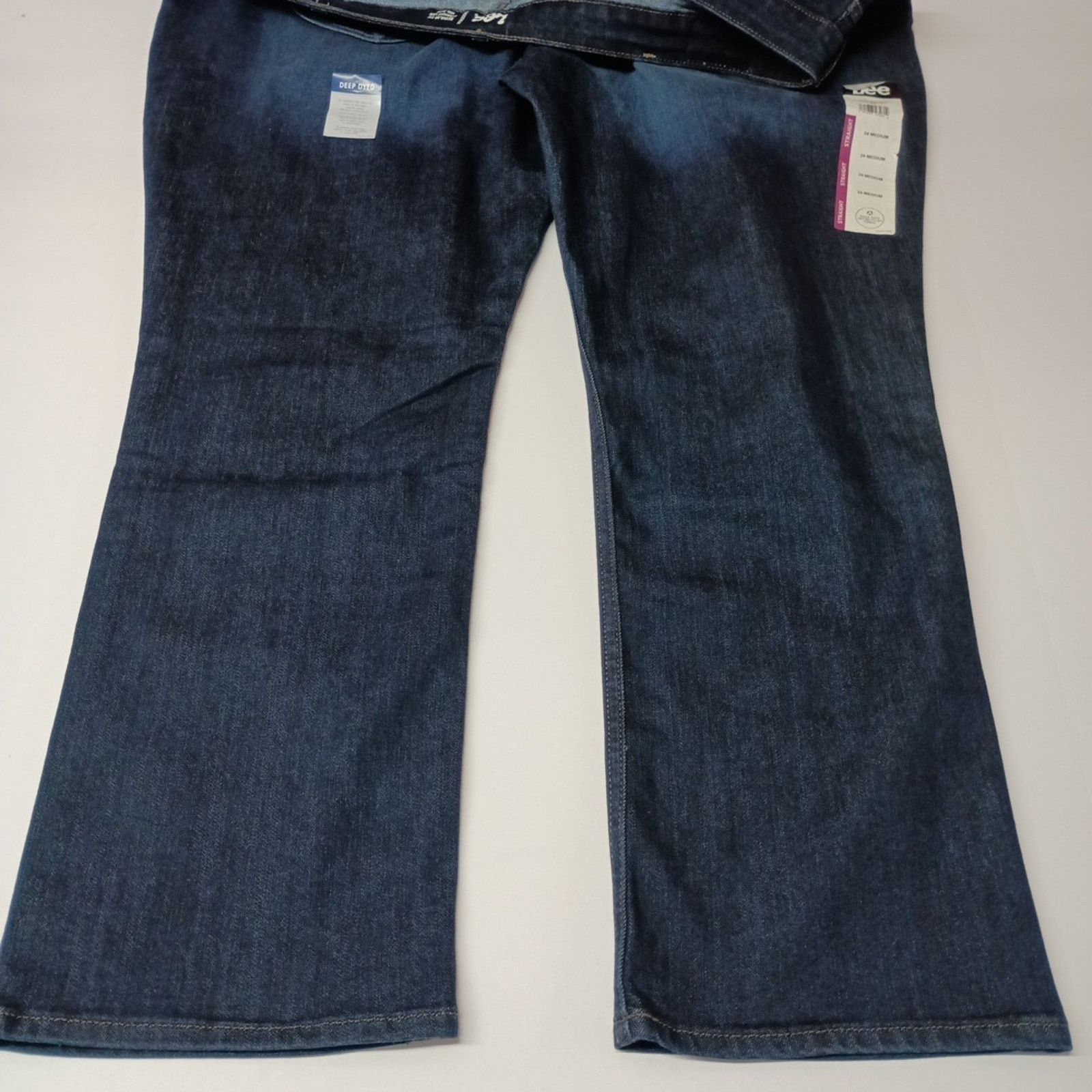 Lee Lee Regular Fit Straight Leg Jeans Women's 24 Medium Blue Size 42" / US 20 - 7 Thumbnail