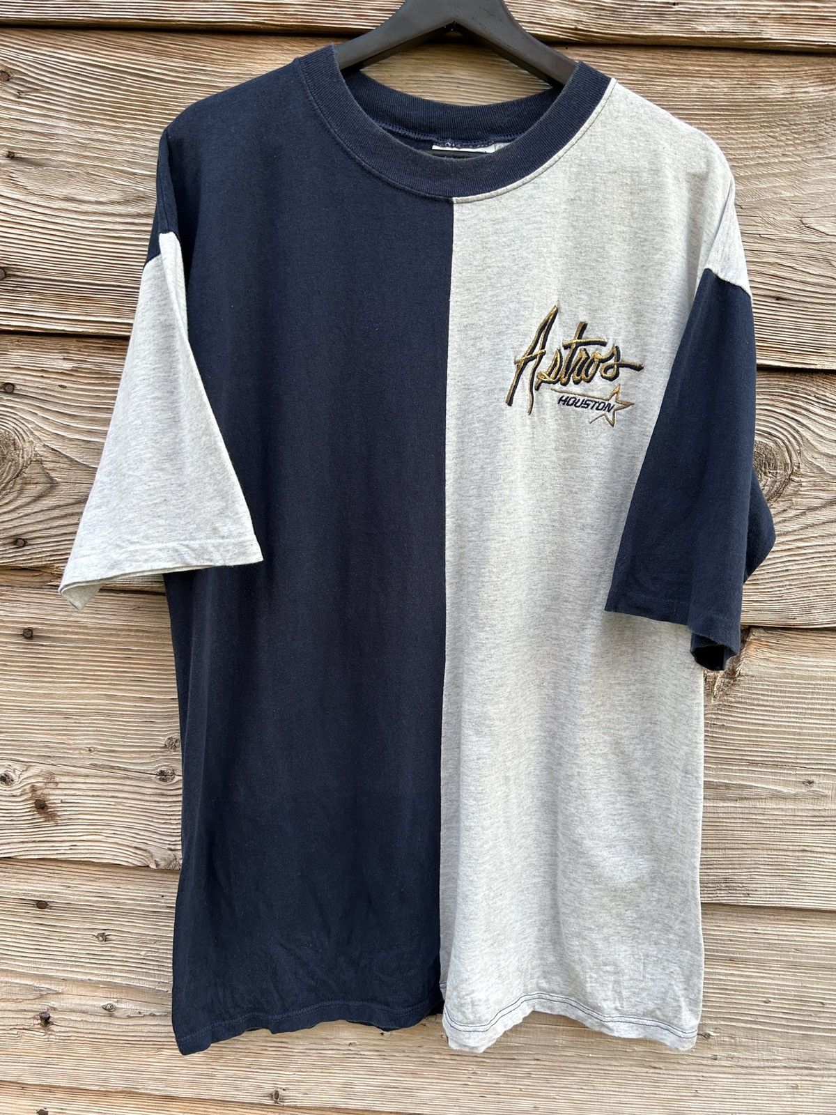 MLB 90s Vintage Crable Houston Astros MLB Single Stitch T-Shirt Size US L / EU 52-54 / 3 - 1 Thumbnail