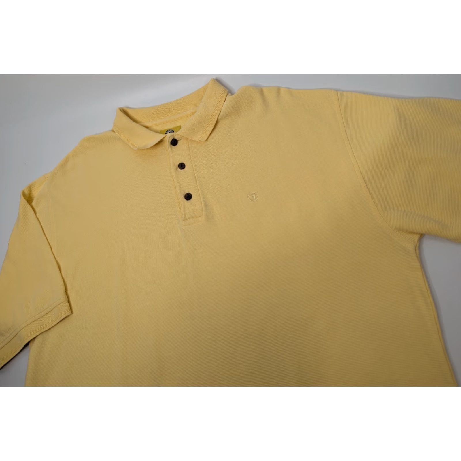 Vintage VINTAGE Duck Head Polo Shirt Men XL Yellow Short Sleeve Collared Knit 100% Cotton 90s Classic Preppy Designer Golf Casual Mens Size US XL / EU 56 / 4 - 2 Thumbnail