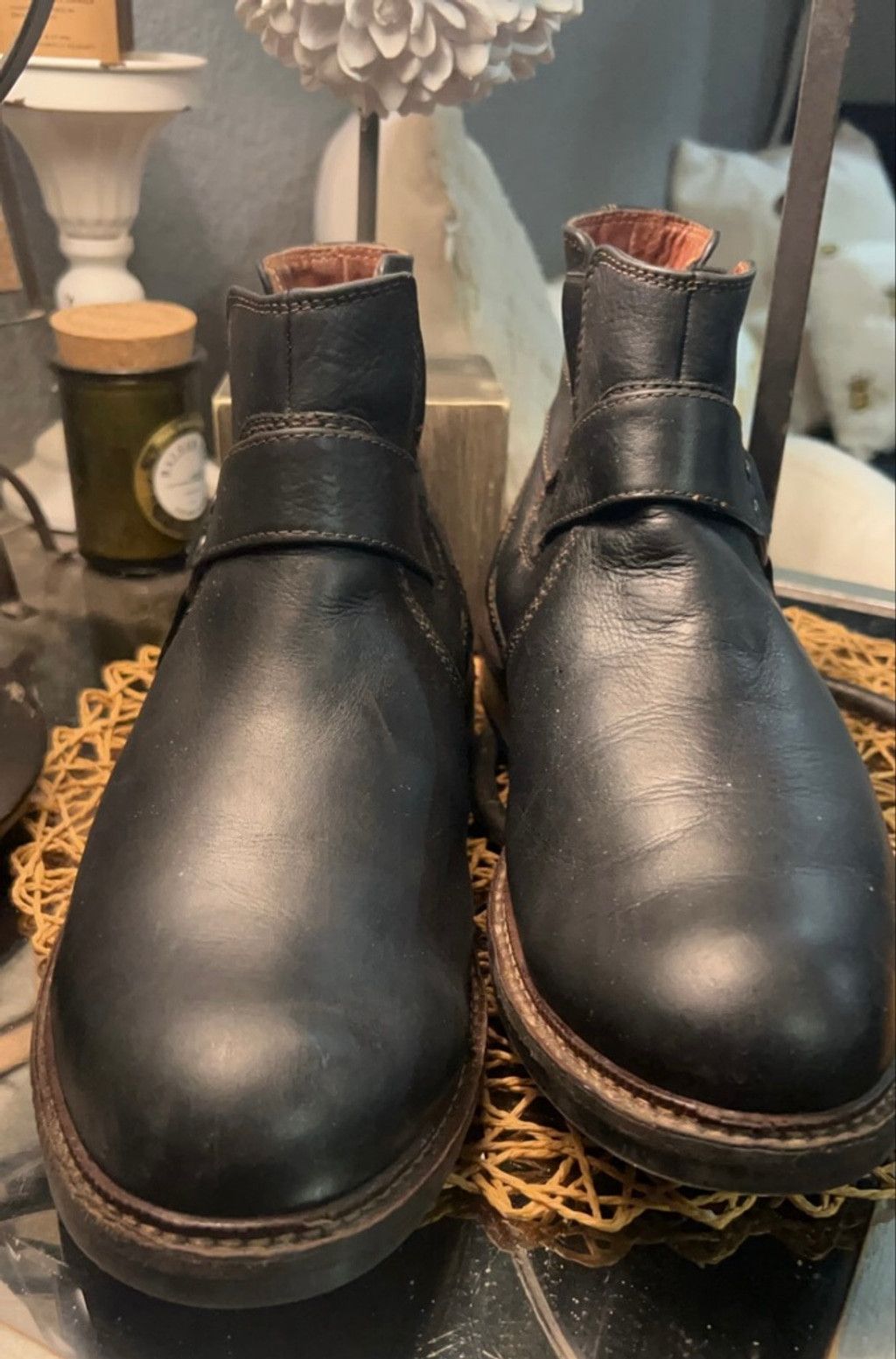 Johnston & Murphy Men's Johnston & Murphy Black Leather Boots Size 10 Size US 10 / EU 43 - 3 Thumbnail