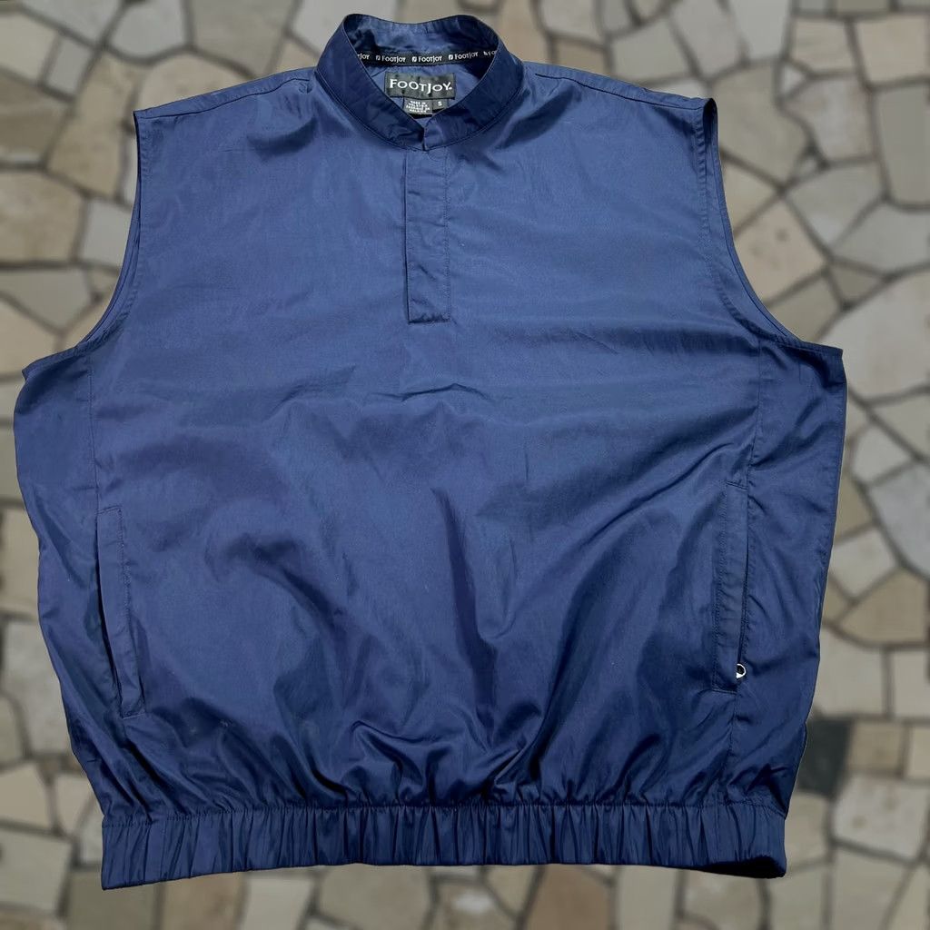 Footjoy FootJoy Vest Mens Small Blue Golf Windbreaker Pockets Zipped Elastic Hem Collared Lightweight Wind-Resistant Polo Layering Shirt Size US S / EU 44-46 / 1 - 1 Thumbnail