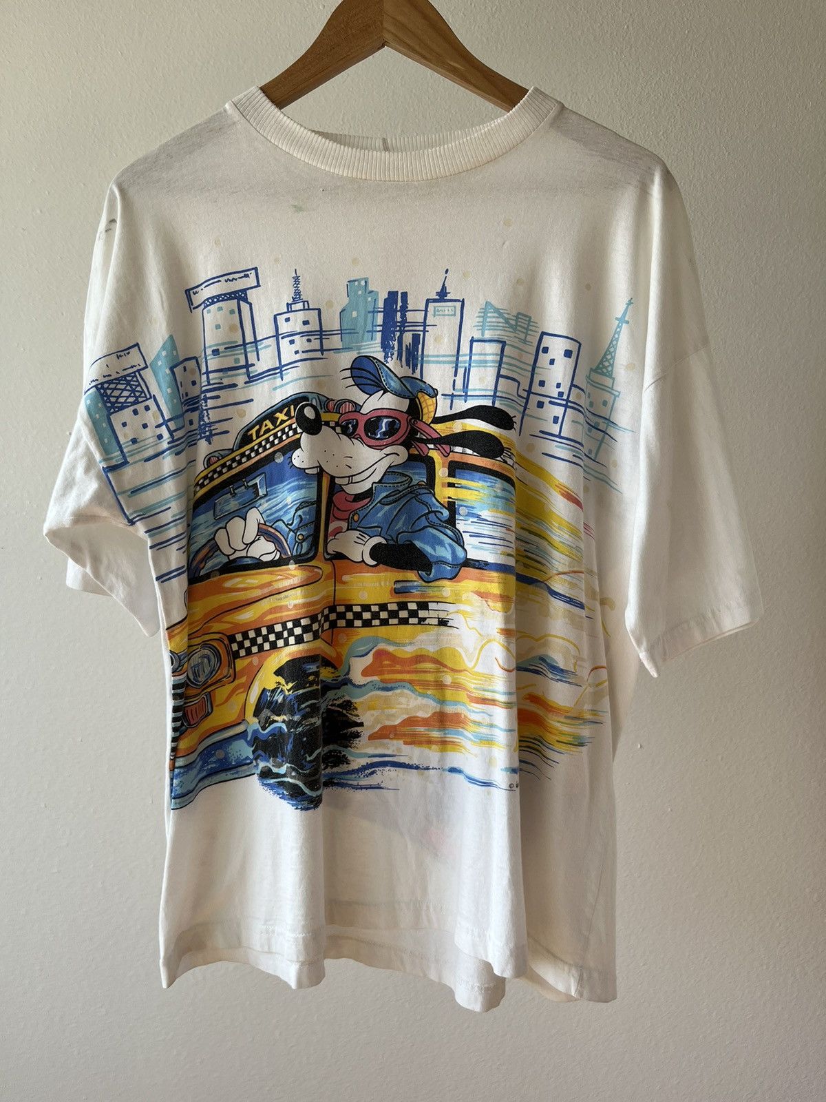 Vintage Goofy Taxi Driver New York Single Stitch Size US L / EU 52-54 / 3 - 1 Thumbnail