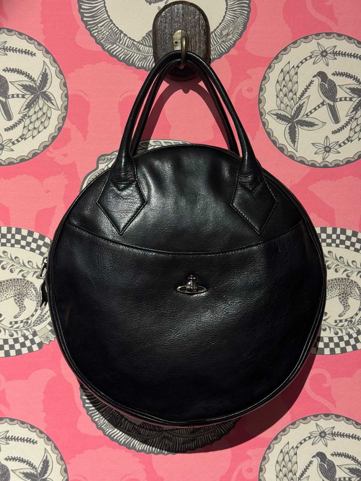 Vivienne Westwood Vivienne Westwood Black Round Tote Bag Size ONE SIZE - 1 Thumbnail
