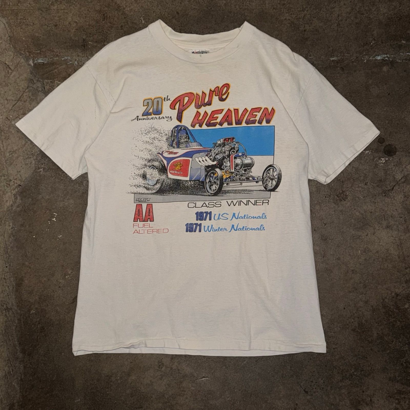 Hanes 1991 Pure Heaven 20th Anniversary Tee Size US L / EU 52-54 / 3 - 1 Thumbnail