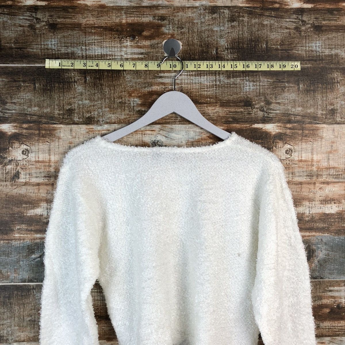 Homespun Knitwear Lem Lavenda White crop top Knitwear #A2219 Size S / US 4 / IT 40 - 13 Thumbnail