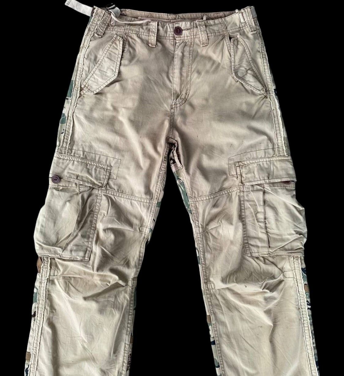 Avirex × Vintage RARE VINTAGE AVIREX CARGO PANELLED CAMO SPLIT DESIGN Size US 29 - 4 Thumbnail