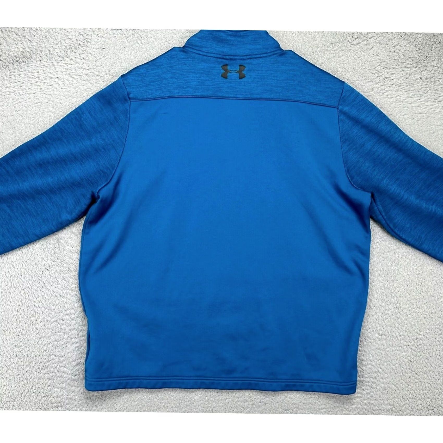 Under Armour Under Armour Sweater Men Large Blue Fleece Lined Quarter Zip Pullover Sweatshirt - - Retail Mens Size 44 Size US L / EU 52-54 / 3 - 4 Thumbnail