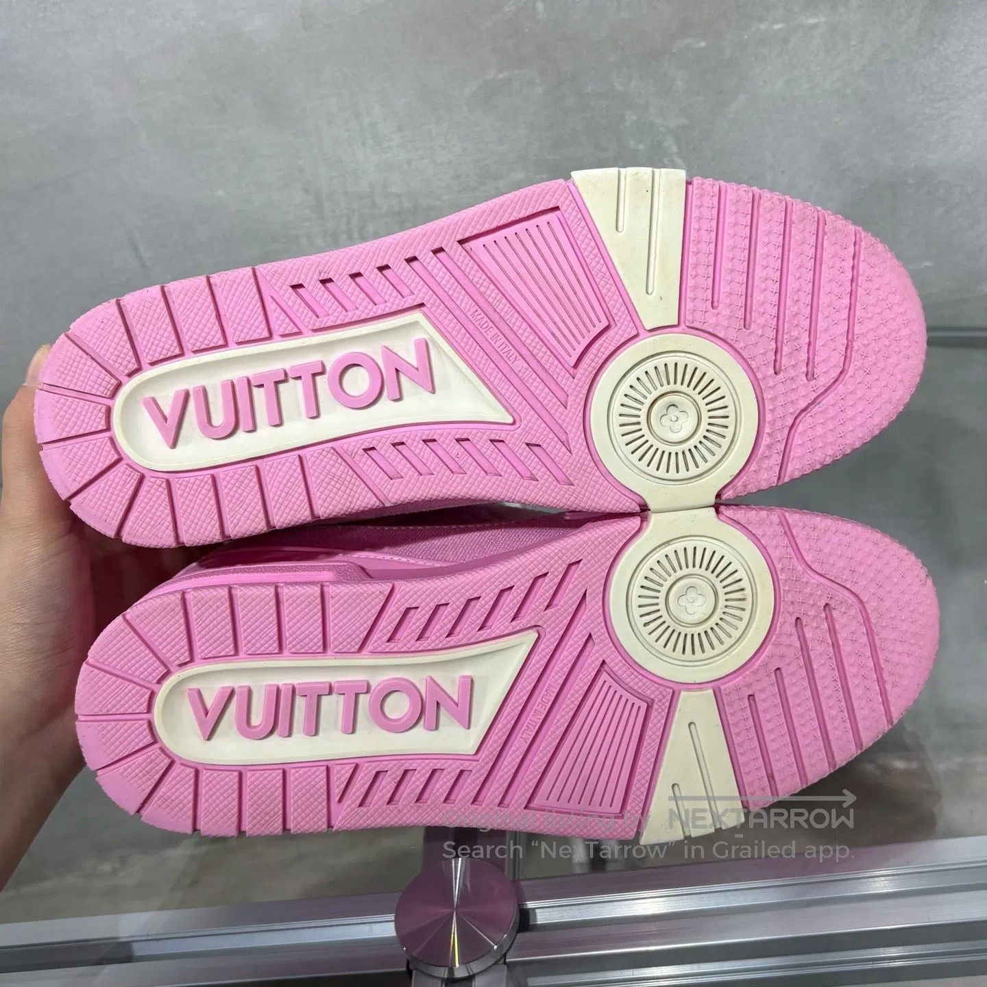 Louis Vuitton Louis Vuitton trainer pink denimn shoes Size US 7 / IT 37 - 7 Thumbnail
