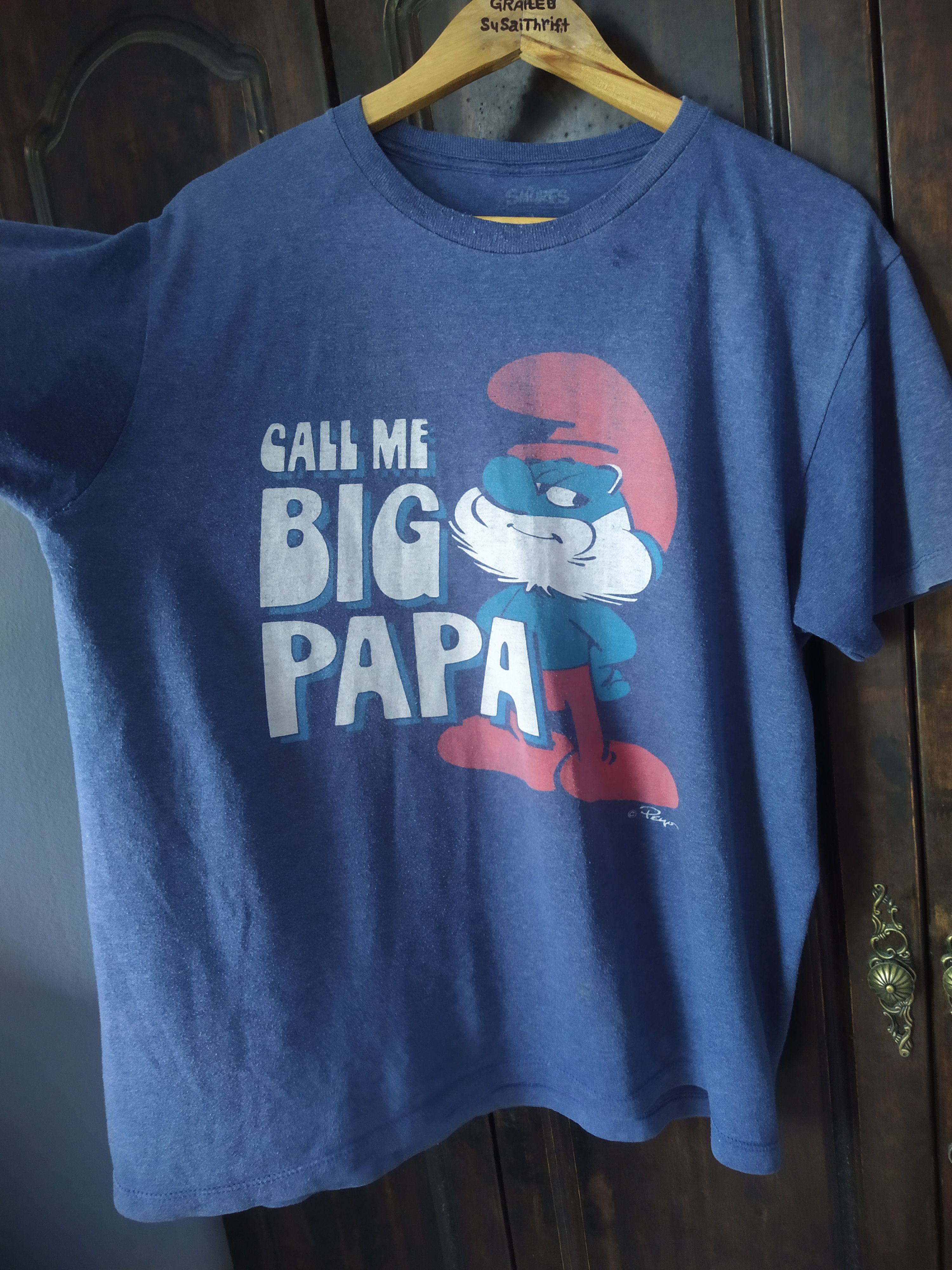 Vintage Smurf casual shirt Cartoon characters Size US L / EU 52-54 / 3 - 3 Thumbnail